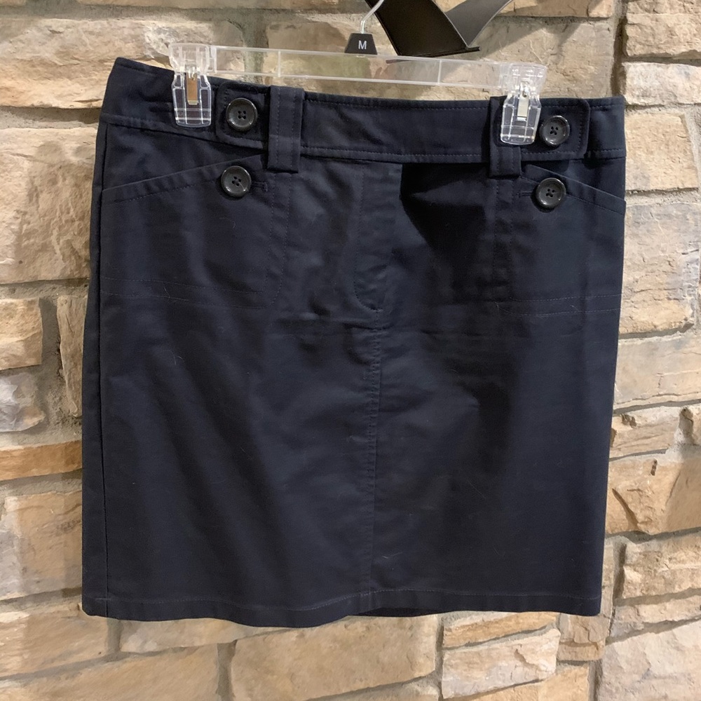 Navy skirt.